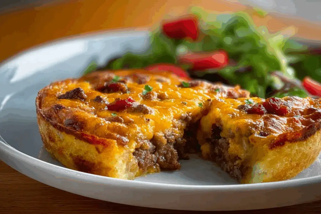 Impossibly Easy Cheeseburger Pie