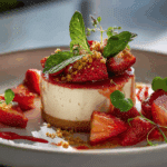 Deconstructed Strawberry Cheesecake Elegance