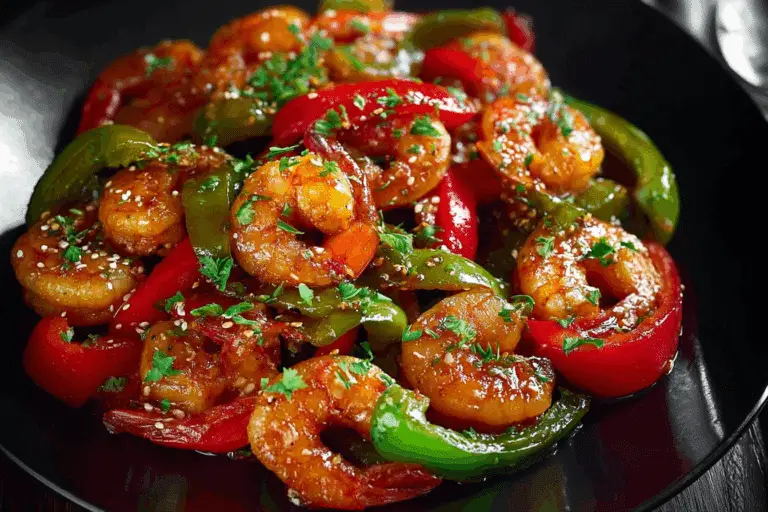 Sweet Chili Shrimp with Bell Peppers
