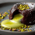 Hidden Heart Lava Cakes with Pistachio Cream Core