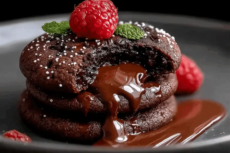 Chocolate Lava Cake Cookies