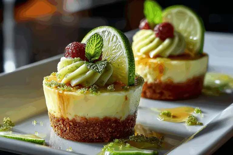 SUMMER MINI KEY LIME CHEESECAKES