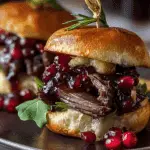 Short Rib Sliders with Balsamic Cranberry Sauce