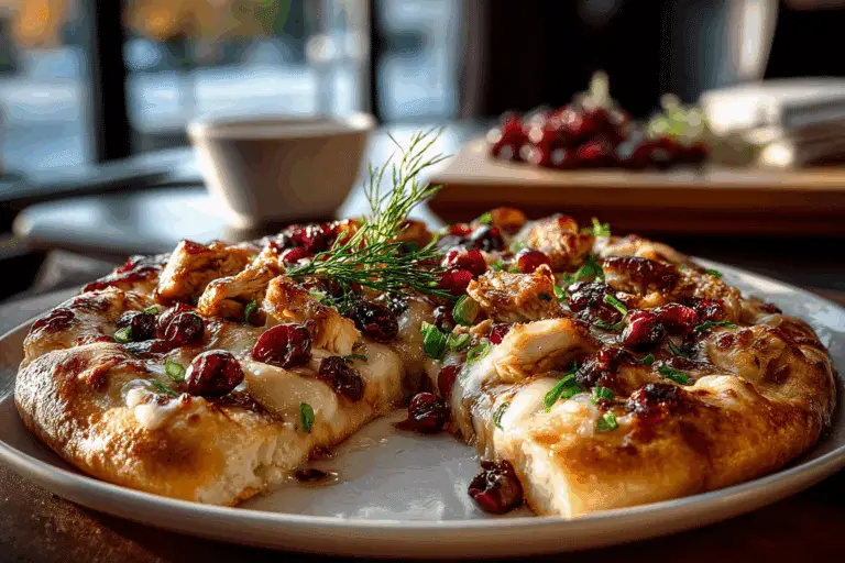 Cranberry Chicken & Brie Pizza