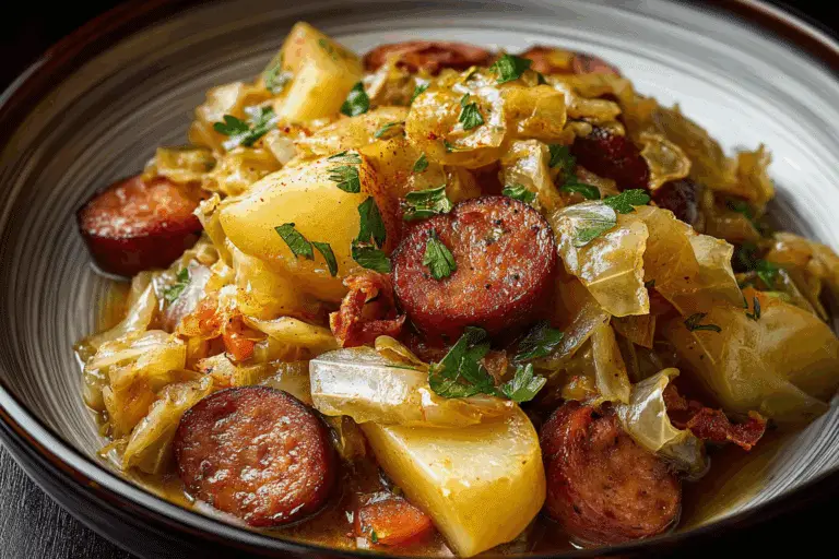 Slow Cooker Kielbasa with Cabbage and Potatoes