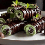 Chocolate Mint Ice Cream Rolls