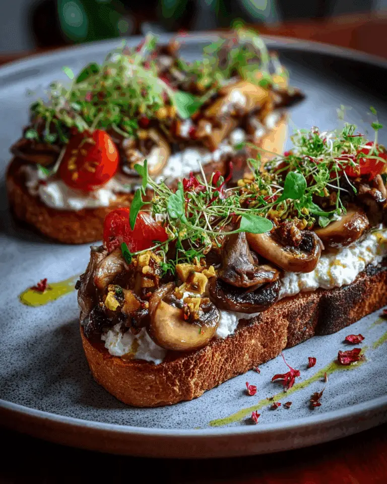 Exotic Mushroom & Ricotta Toast