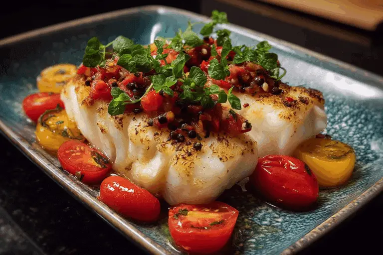 Cod with Tomato-Basil Salsa Parchment Pack