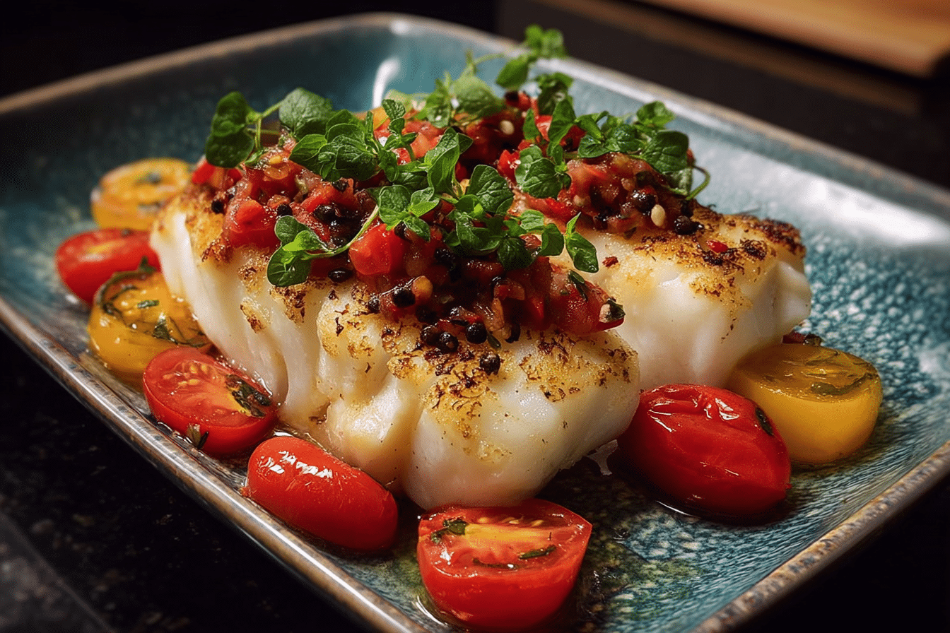 Cod with Tomato-Basil Salsa Parchment Pack