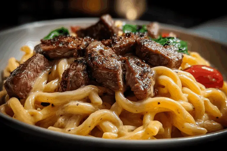 Rich and Flavorful Honey BBQ Steak Pasta in One Pot