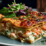 Seafood Lasagna with Creamy White Sauce