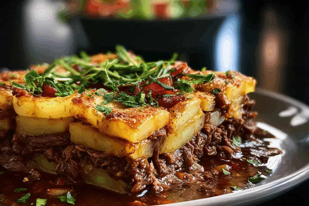 Layered Beef & Potato Hobo Bake
