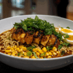 10-Minute Chicken, Corn and Kimchi Ramen